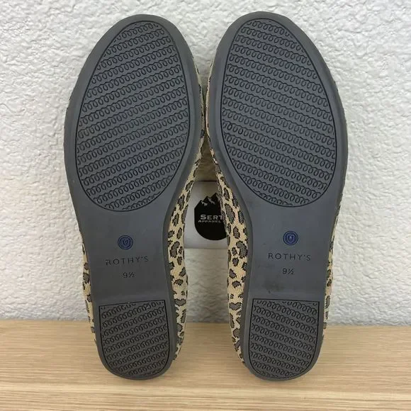 Rothys The Flat Leopard Print Round Toe Slip On Women's Size 9.5 - Picture 8 of 12
